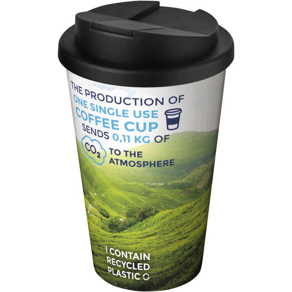 Logo trade promotional products image of: Brite-Americano® 350 ml tumbler with spill-proof lid