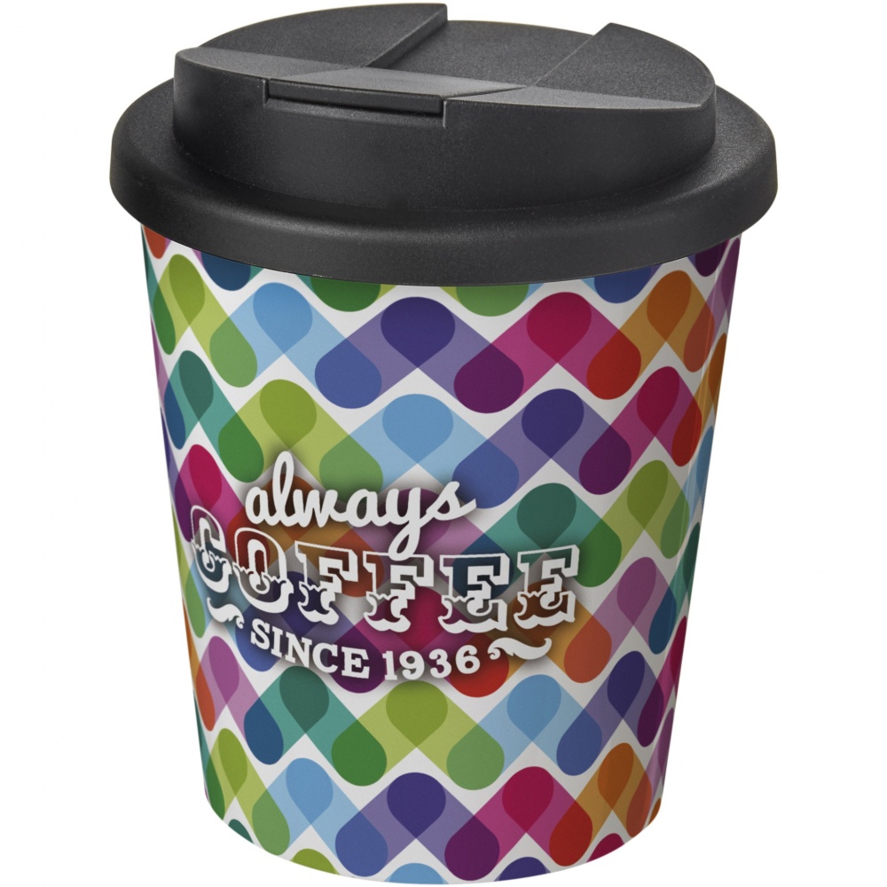 Logo trade promotional giveaways image of: Brite-Americano® Espresso 250 ml tumbler with spill-proof lid