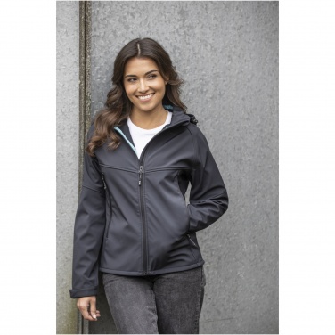 Logo trade promotional items image of: Coltan women’s GRS recycled softshell jacket