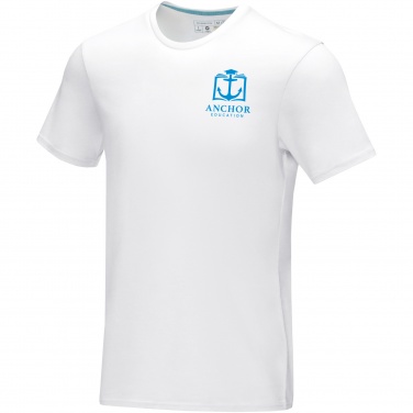 Logo trade advertising products image of: Azurite short sleeve men’s organic t-shirt