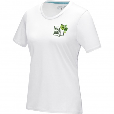 Logo trade promotional products image of: Azurite short sleeve women’s organic t-shirt