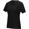 Azurite short sleeve women’s organic t-shirt, Solid black