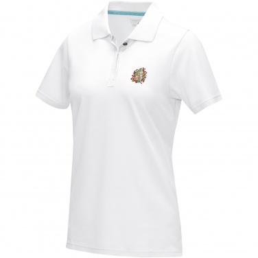 Logo trade advertising products image of: Graphite short sleeve women’s organic polo