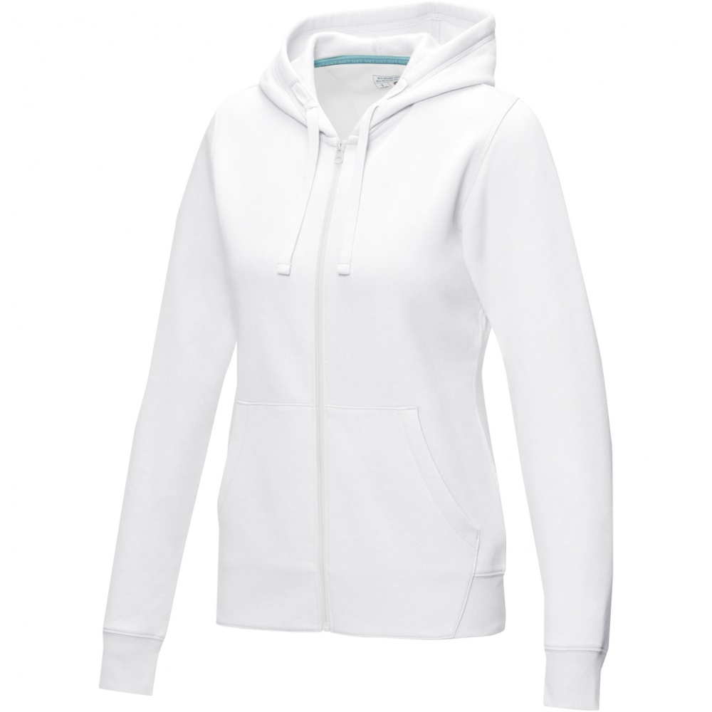 Logo trade promotional product photo of: Ruby women’s organic recycled full zip hoodie