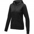 Theron women’s full zip hoodie, Solid black