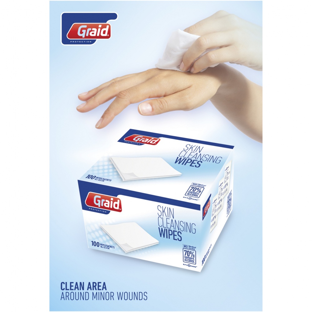 Logo trade promotional merchandise picture of: Elisabeth cleansing wipes