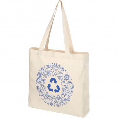 Logo trade advertising products image of: Pheebs 210 g/m² recycled gusset tote bag 13L