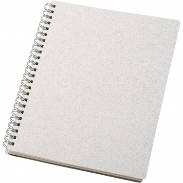 Logo trade corporate gifts image of: Bianco A5 size wire-o notebook