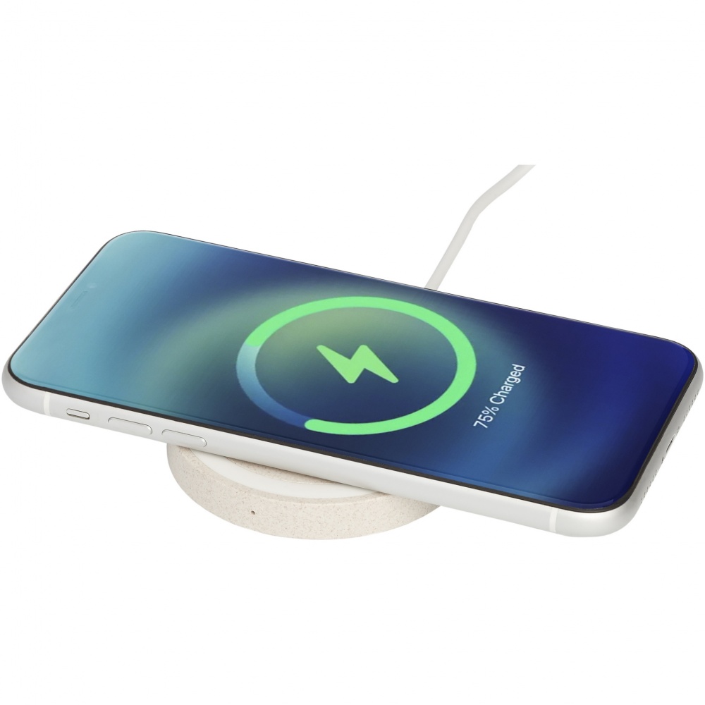 Logotrade promotional giveaway picture of: Naka 5W wheat straw wireless charging pad