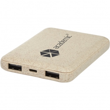 Logotrade promotional gift image of: Asama 5000 mAh wheat straw power bank