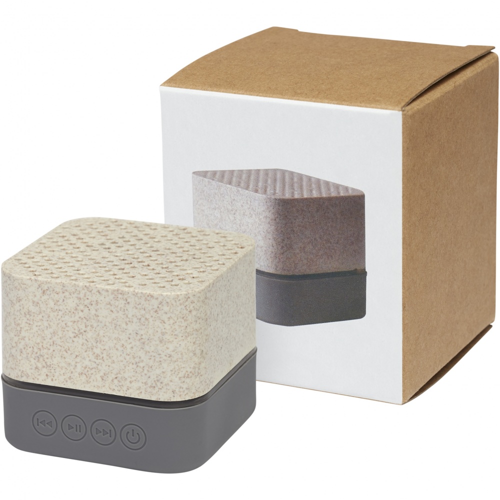 Logo trade promotional gift photo of: Aira wheat straw Bluetooth® speaker