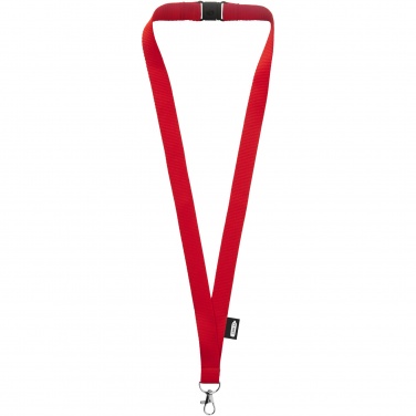 Logo trade promotional giveaways image of: Tom recycled PET lanyard with breakaway closure