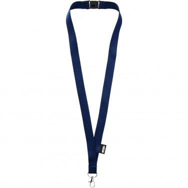 Logotrade promotional gift image of: Tom recycled PET lanyard with breakaway closure