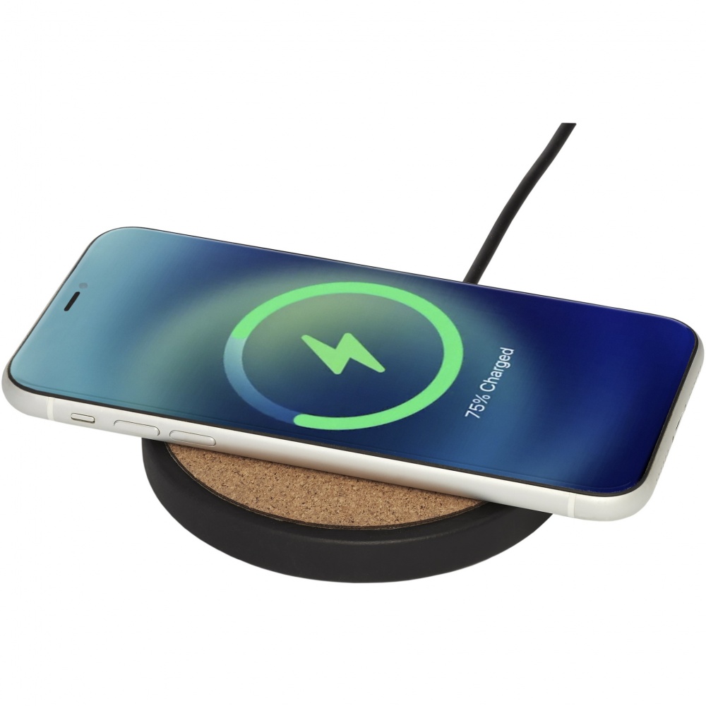 Logotrade corporate gifts photo of: Kivi 10W limestone/cork wireless charging pad