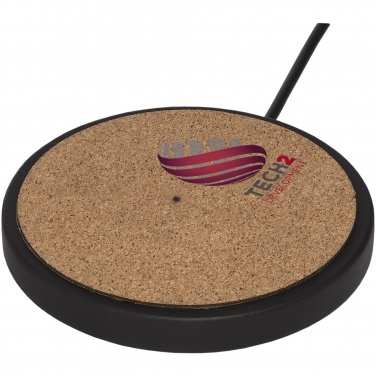 Logotrade promotional product image of: Kivi 10W limestone/cork wireless charging pad