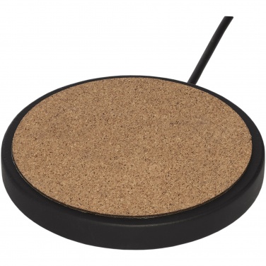 Logo trade corporate gift photo of: Kivi 10W limestone/cork wireless charging pad