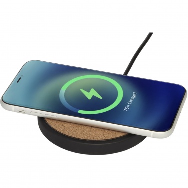 Logotrade promotional merchandise photo of: Kivi 10W limestone/cork wireless charging pad