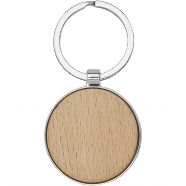 Logotrade corporate gifts photo of: Moreno beech wood round keychain