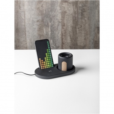 Logotrade promotional item image of: Klip 5W wireless charging desk organizer