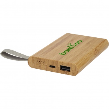 Logotrade promotional giveaways photo of: Tulda 5000 mAh bamboo power bank