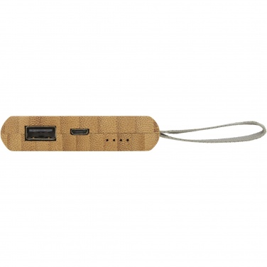 Logo trade promotional products picture of: Tulda 5000 mAh bamboo power bank