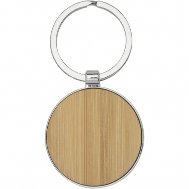 Logo trade promotional products image of: Nino bamboo round keychain