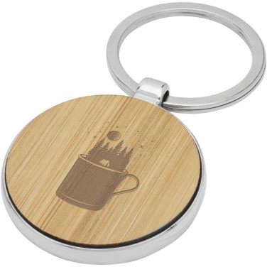 Logotrade promotional items photo of: Nino bamboo round keychain