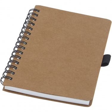 Logotrade promotional items photo of: Cobble A6 wire-o recycled cardboard notebook with stone paper