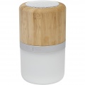 Aurea bamboo Bluetooth® speaker with light , Natural