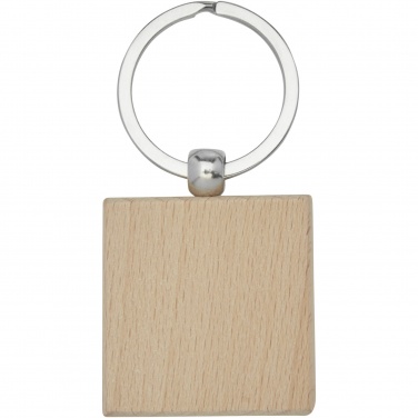 Logotrade promotional gifts photo of: Gioia beech wood squared keychain