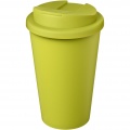 Americano® Eco 350 ml recycled tumbler with spill-proof lid, Lime