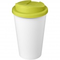 Americano® Eco 350 ml recycled tumbler with spill-proof lid, Lime / White