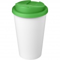 Americano® Eco 350 ml recycled tumbler with spill-proof lid, Green / White