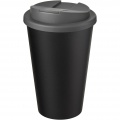 Americano® Eco 350 ml recycled tumbler with spill-proof lid, Grey / Solid black