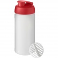 Baseline Plus 500 ml shaker bottle, Red / Frosted clear