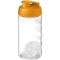 H2O Active® Bop 500 ml shaker bottle, Orange / Transparent