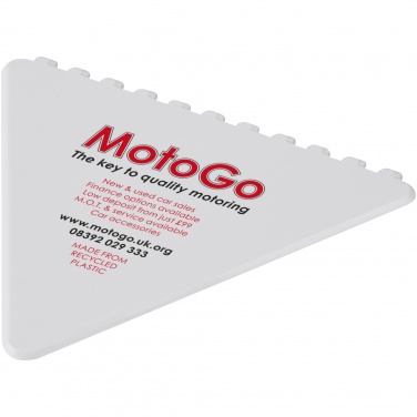 Logo trade corporate gifts image of: Frosty triangular recycled plastic ice scraper