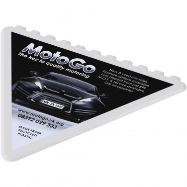 Logo trade promotional gifts image of: Frosty triangular recycled plastic ice scraper