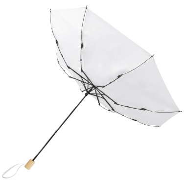 Logo trade advertising products image of: Birgit 21'' foldable windproof recycled PET umbrella