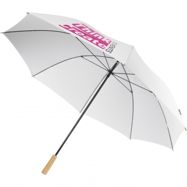 Logo trade corporate gifts picture of: Romee 30'' windproof recycled PET golf umbrella