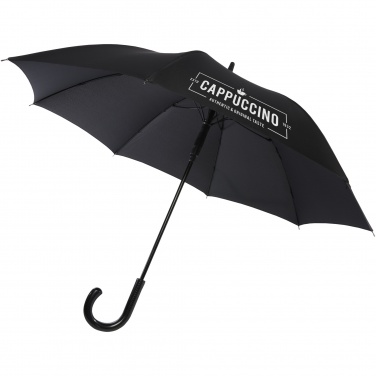 Logo trade promotional items image of: Fontana 23" auto open umbrella with carbon look and crooked handle