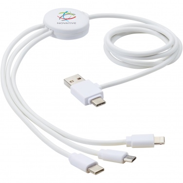 Logo trade business gift photo of: Pure 5-in-1 charging cable with antibacterial additive