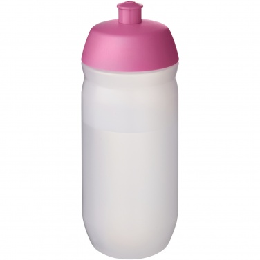 Logo trade promotional gifts picture of: HydroFlex™ Clear 500 ml squeezy sport bottle