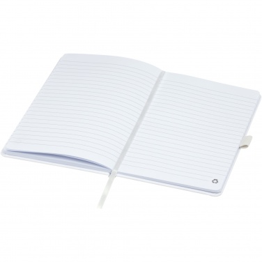 Logo trade promotional items image of: Honua A5 recycled paper notebook with recycled PET cover