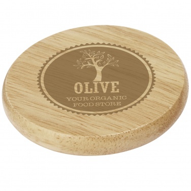 Logo trade promotional gifts picture of: Scoll wooden coaster with bottle opener