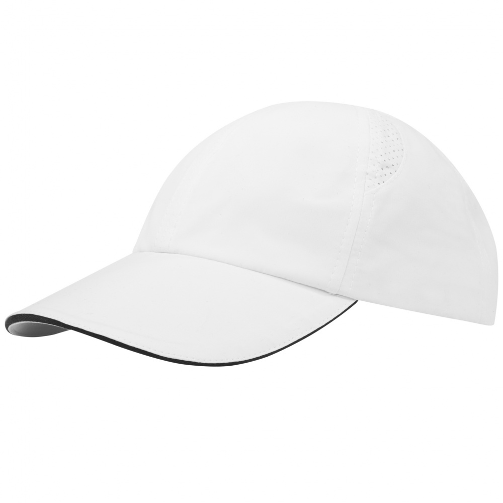 Logotrade promotional merchandise picture of: Morion 6 panel GRS recycled cool fit sandwich cap