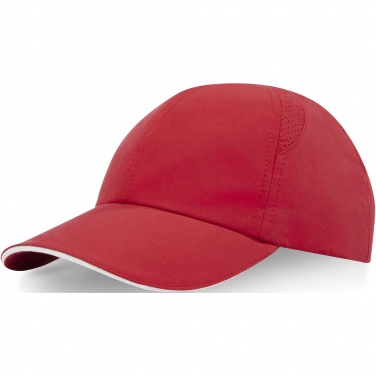 Logo trade advertising product photo of: Morion 6 panel GRS recycled cool fit sandwich cap