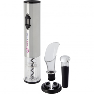 Logo trade corporate gifts image of: Pino electric wine opener with wine tools