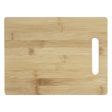 Logo trade promotional giveaways image of: Basso bamboo cutting board