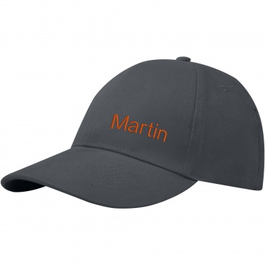 Logo trade promotional giveaways image of: Trona 6 panel GRS recycled cap